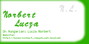 norbert lucza business card